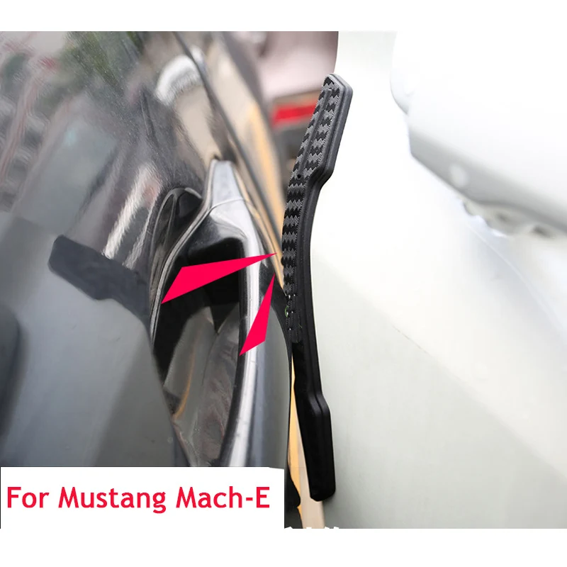 Car Door Edge Anti-collision Silicone Protection Bar Anti Scratch Strip Sticker For Ford Mustang Mach-E 2021 2022 Accessories