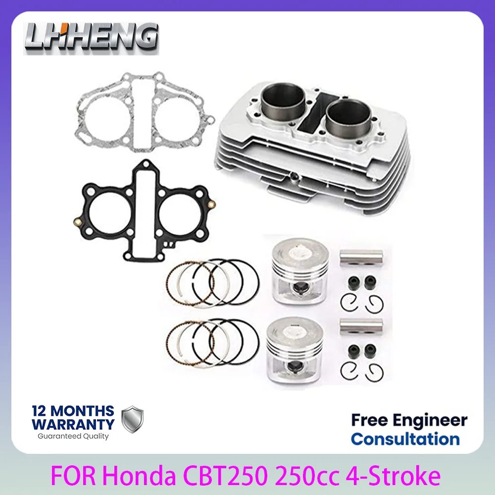 53mm STD Cylinder Piston Kit 250cc Motorcycle Engine Parts for Honda CBT250 CA250 DD250 Parallel Twin Engine Rebuild Kit