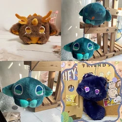 Game Impact Venti Scaramouche Dragon Mascot Wanderer Long-tailed Cat Doll Kawaii Green Plush Toys Christmas Gifts Party Decor
