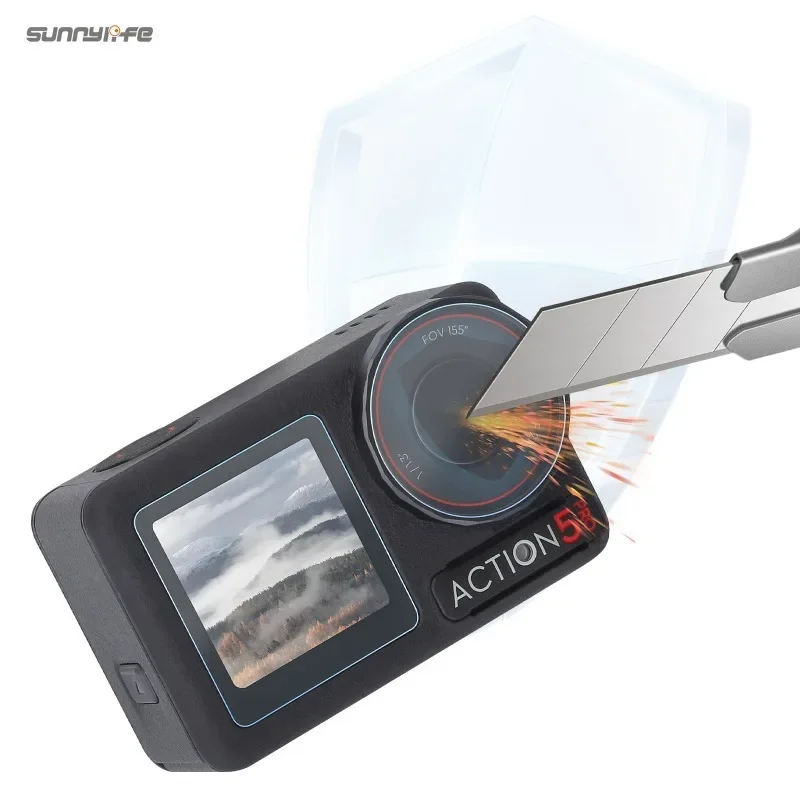 Film de protection d'écran en verre pour DJI Action 5 Pro, film d'objectif, anti-rayures, accessoires d'appareil photo, Guatemala, 9H