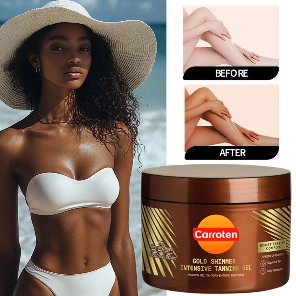

Bronze Tanning Lotion Cream Moisturizing Hydrating Oil Control Nourishes Intense Gel Tanning Lotion Cream Skincare 150g