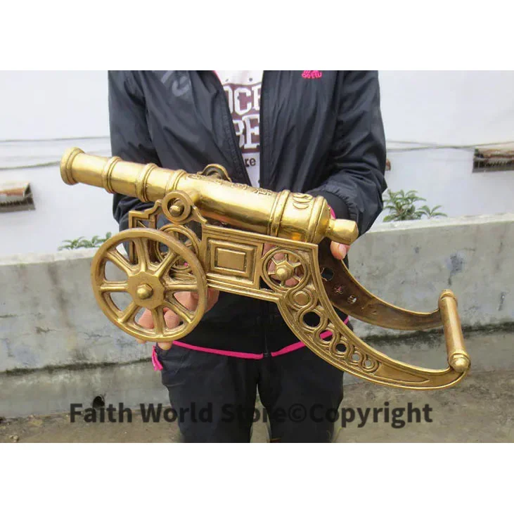 40CM Large TOP COOL efficacious Talisman Money Drawing exorcise evil spirits FENG SHUI Copper cannon artillery FENG SHUI statue