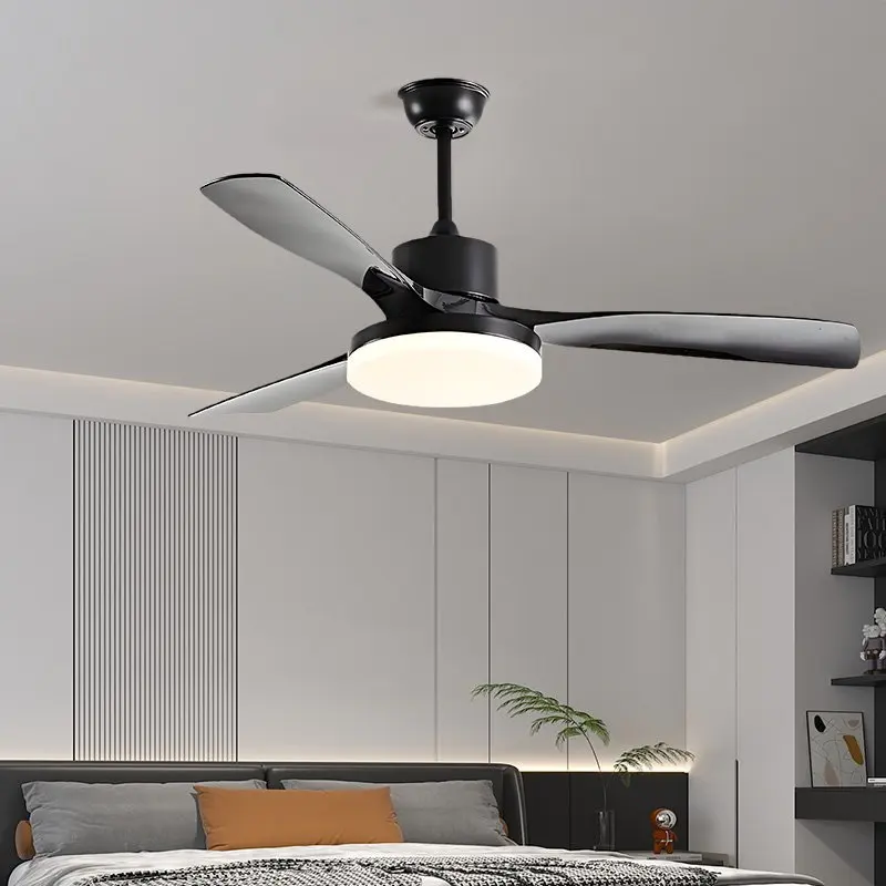 The 6-Speed Fan Pendant Lamp With Pure Copper Motor Equipped With a Remote Control Features Silent Design and Is Easy to Install