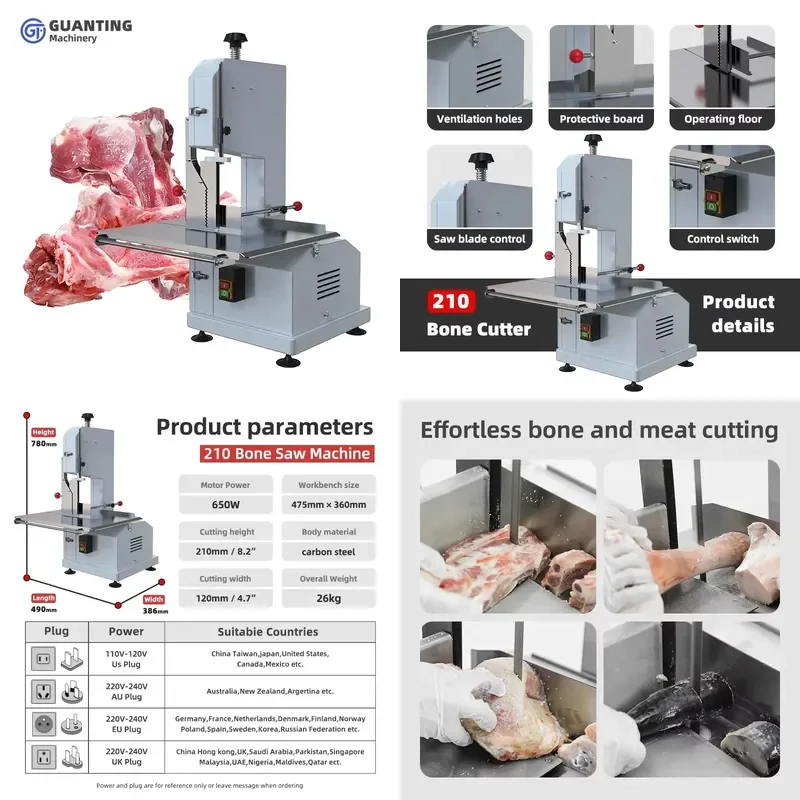 2026CE CE Commercial Industrial Electric Meat Slicer Easy-to-Use Professional Butcher Band Saw New Condition for Slicing