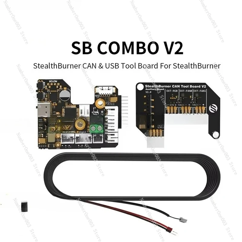 Suitable For Hotend-ABEOSB COMBO V2 Stealthburner CAN & USB Tool Board Onboard TMC2209 With Auxiliary Board