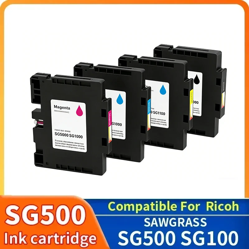 NEW SG500 SG1000 ink cartridge Compatible for Ricoh Sawgrass sg500 sg1000 printer With Sublimation ink with one time use chip