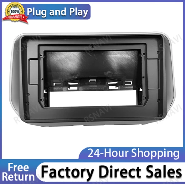 Alone Din 10.1 Inch Car Radio Installation DVD GPS Mp5 Plastic Facia Panel Frame for HYUNDAI Santa Fe 2018+ Dash Mount Kit