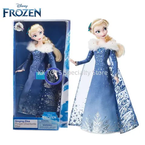 Disney Frost Elsa Sjungande Docka Vinter Elsa Ledrörlig Figurmodell Kan Sjunga Samlardockor Barnens Dagspresenter 12 best sales Elsa-docka - №12