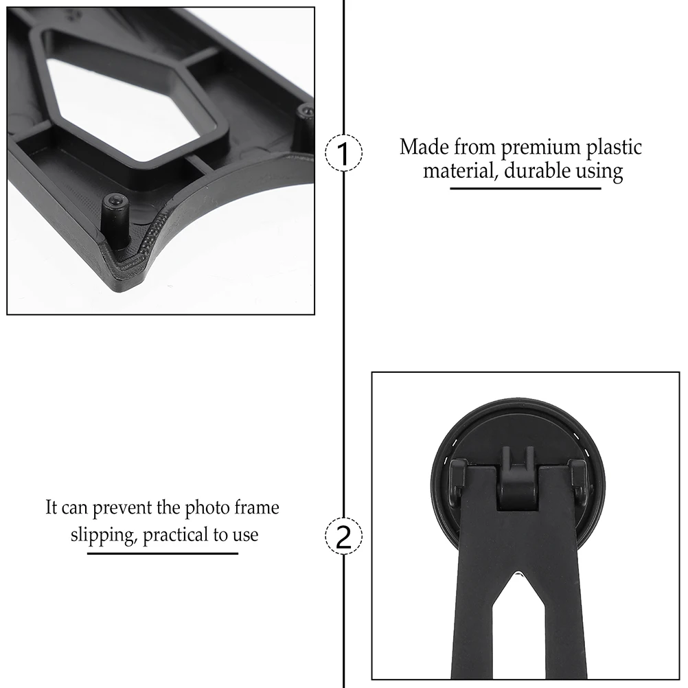 

15pcs Frame Picture Frame Stand Bracket Rotating Stand Desktop Display Pedestal Picture Easel Back Plastic Smooth Stable