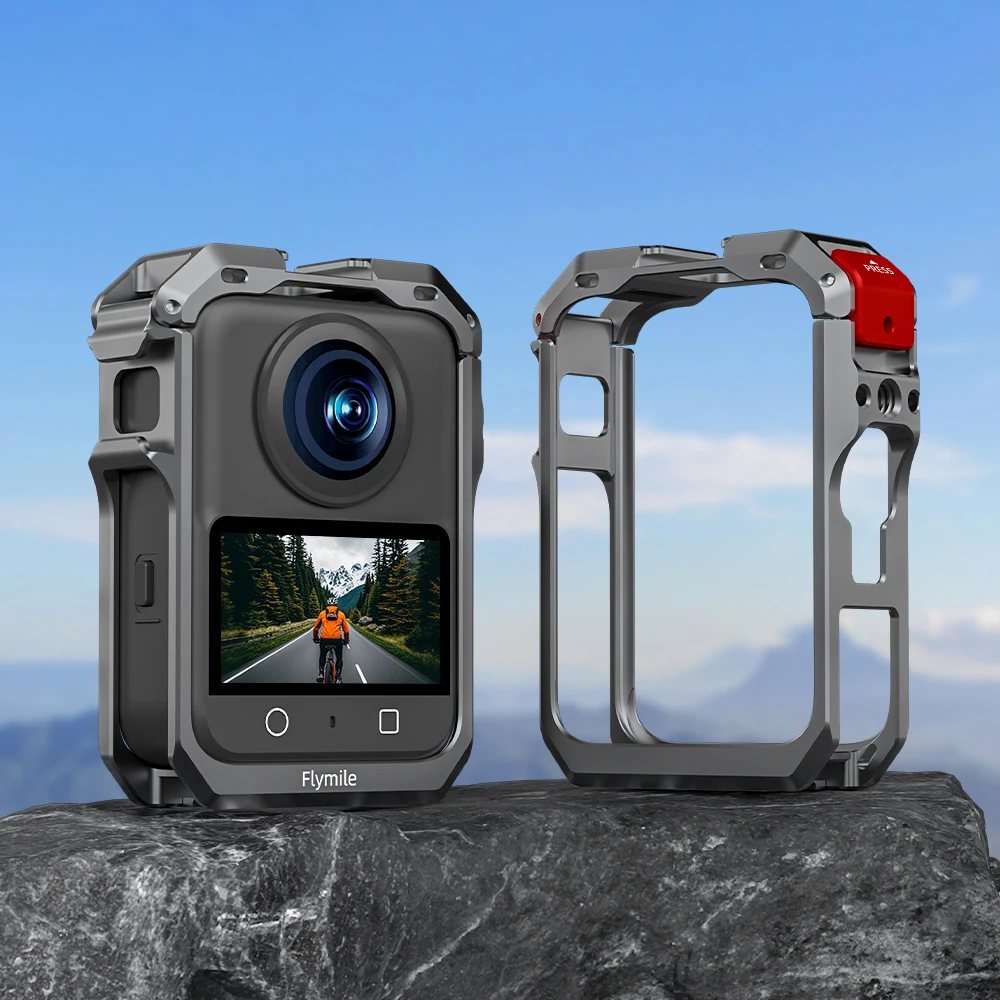 قفص أرنب من سبائك الألومنيوم لعدسة الإطار DJI OSMO 360 غطاء حماية ملحقات الكاميرا البانورامية