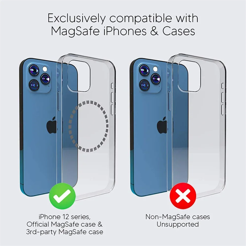 حامل هاتف مغناطيسي قوي لهاتف Iphone 14/13/12 W/ Magsafe فقط - حامل تثبيت على المكتب بجانب السرير قابل للتعديل 360 درجة