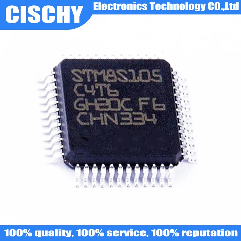 1pcs/lot STM8S105 STM8S105C4T6 LQFP-48 In Stock