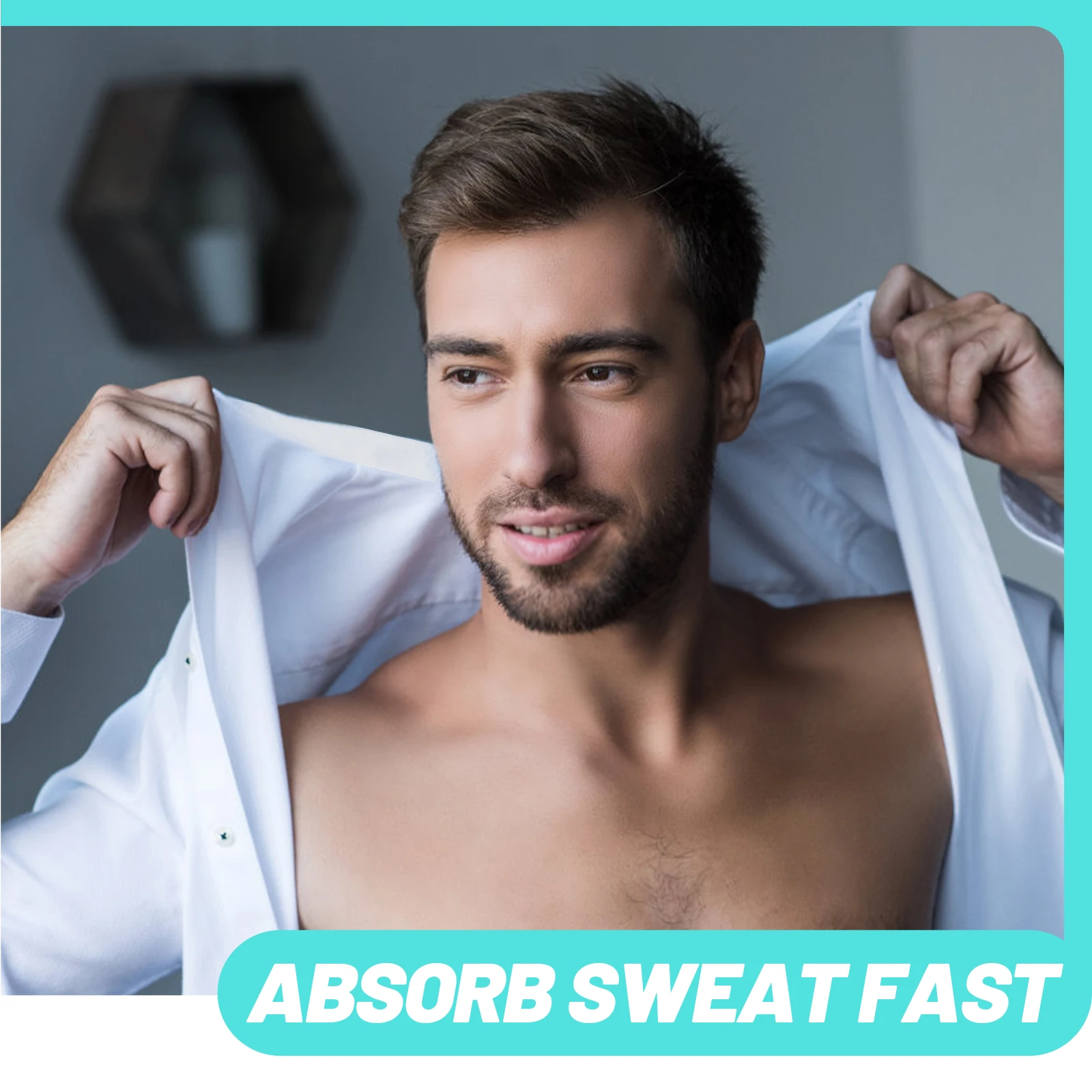 1 Rol Bantalan Penyerap Keringat dengan Perekat untuk Kemeja, Cepat Kering, Kain Non-Woven, Ukuran Universal untuk Topi dan Blus