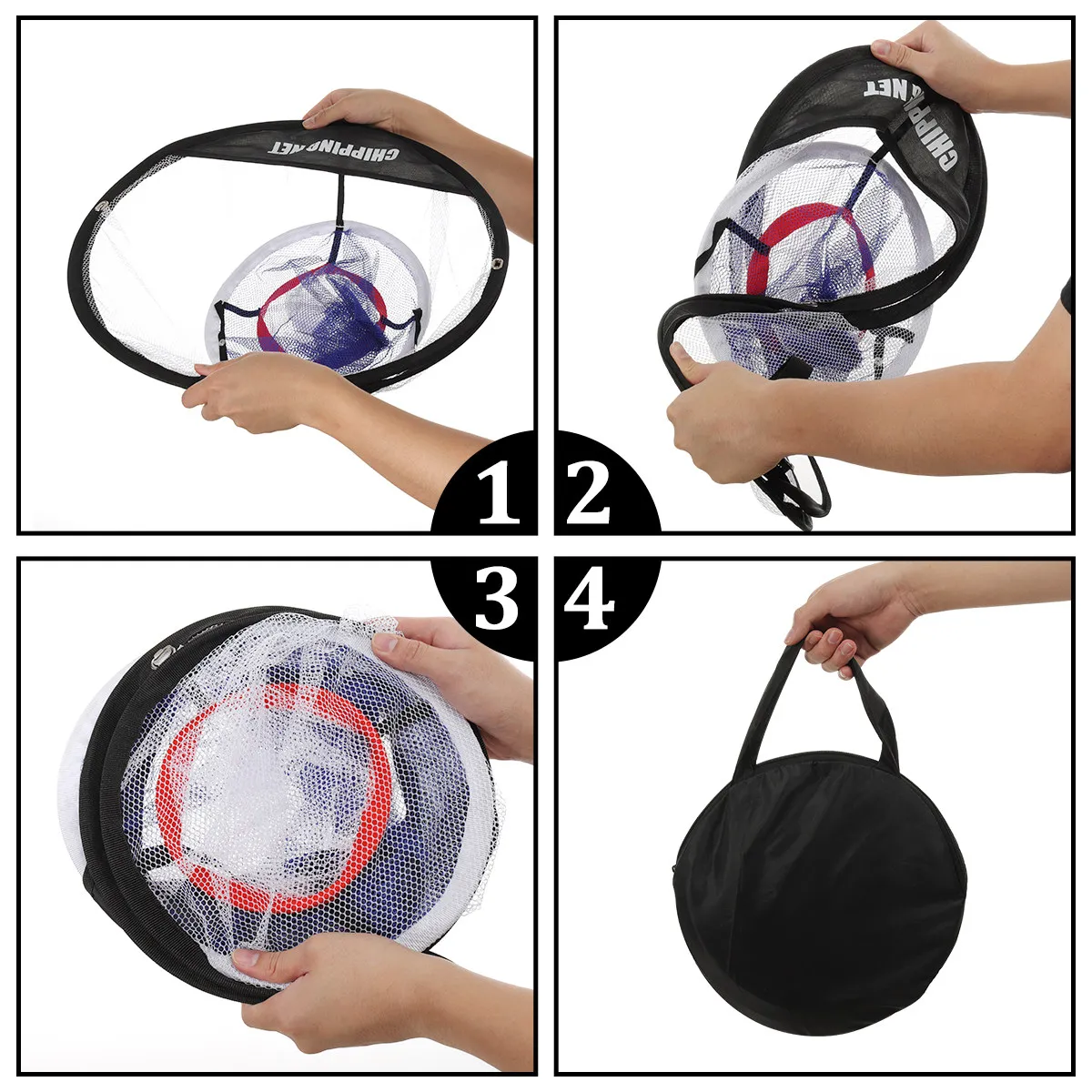 Golf Chipping Net Indoor Outdoor Practice Target Collapsible Lightweight Portable High Accuracy Training