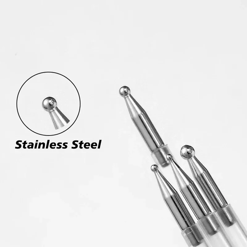 Nail Dotting Pen Nail Art Dotting Tools Mirror Powder Nails Brush Design Nail Painting Brush Manicure Kit for Dot Drawing Salon