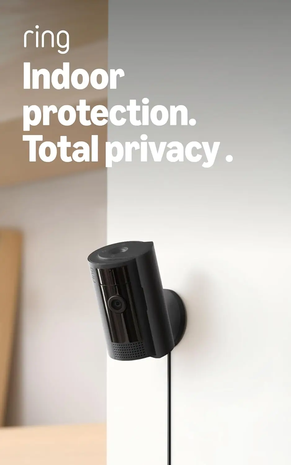 

1080p HD Indoor Security Camera for Home or Business, Black - Easy Setup & Motion Detection