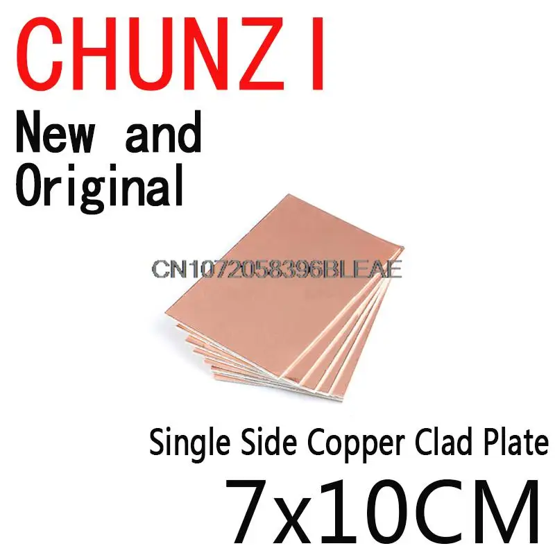 2PCS FR4 PCB 7*10 Single Side Copper Clad Plate DIY PCB Kit Laminate Circuit Board 7x10CM