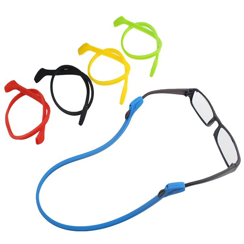 Short Silicone Anti-slip Glasses Rope Sport Eyeglasses Strap Lanyard Glasses Neck Cord Accessories Sunglasses Holder Accessory