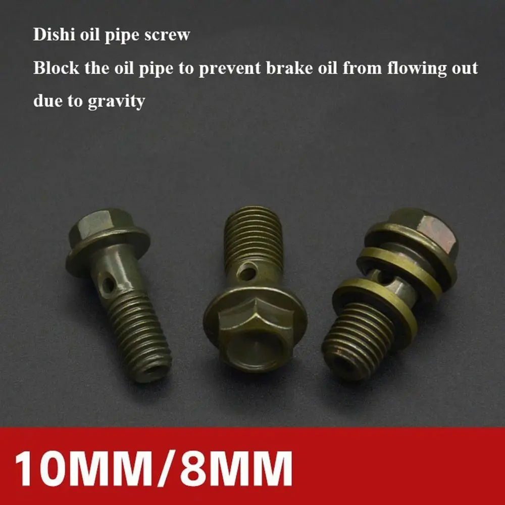 Electric Motorcycle Disc Brake Oil Pump Pipe Screw Off-road Vehicle Brake Upper and Lower Pump Caliper Hollow Bolt Bike Accessor