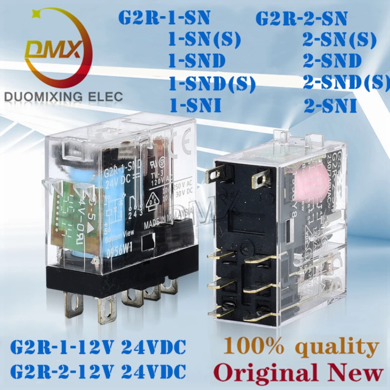 10 Stuks Originele G2R-1-SN G2R-2-SN (En) Snd (En)/Sni (S) Voor Omron Relais 10a 250V 24vdc 12vdc