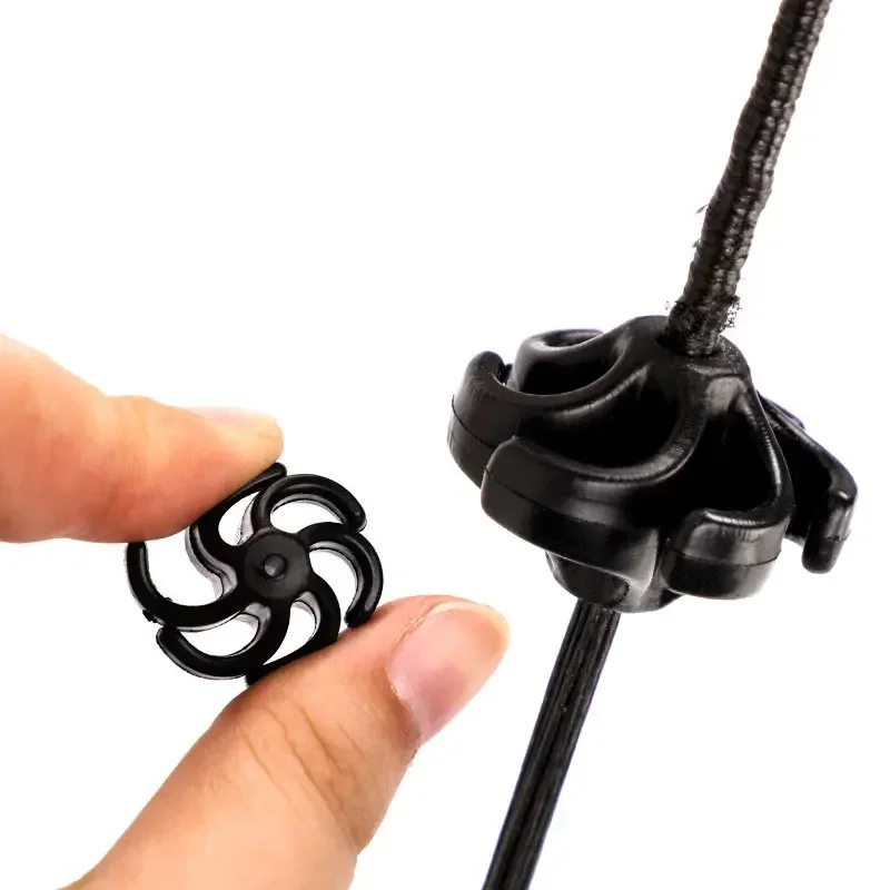 4pcs Archery Bowstring Stabilizer Rubber Stabilizer Compound Bow Damper Vibration Hunting Shooting Accessories
