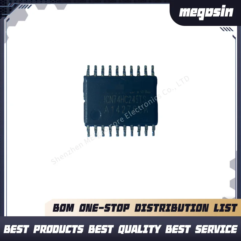 10pcs/lot ICN74HC245TS 74HC245TS  TSSOP20 Eight in-phase tri-state bus transceivers