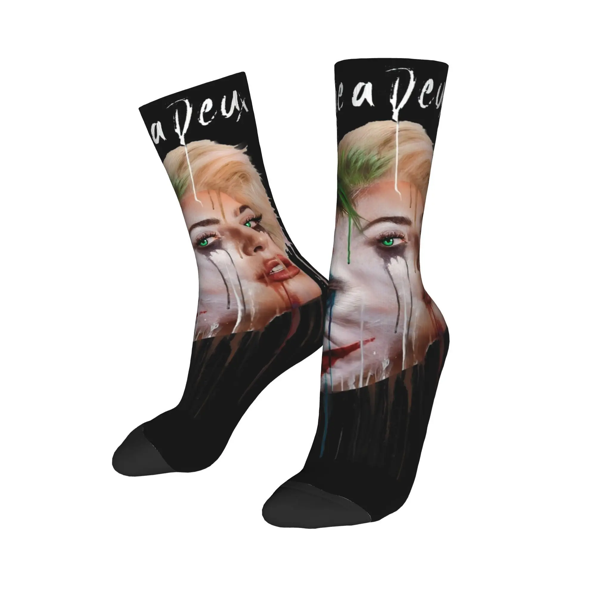 Jokers: Folie a Deux 2024 new Print Crew Socks Accessories for Daily Wear Breathable  Crew Socks