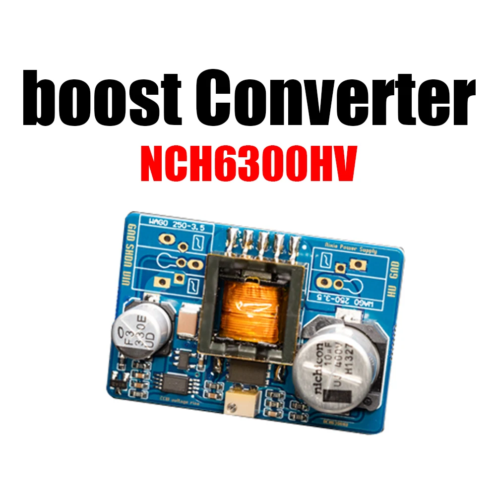 

NCH6300HV Nixie Tube Boost Power Supply Module DC 3.7V- 15V TO 100-230V 160V 170V FOR Glow Tube Clock Magic Eye 12V 5V USB A11