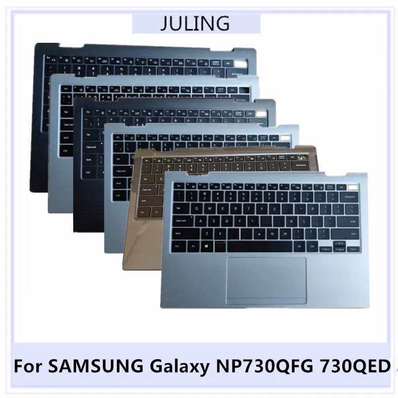 

For SAMSUNG Galaxy NP730QFG 730QED Laptop Palmrest Upper Cover Keyboard Bezel with KR/US/UK Version Keyboard