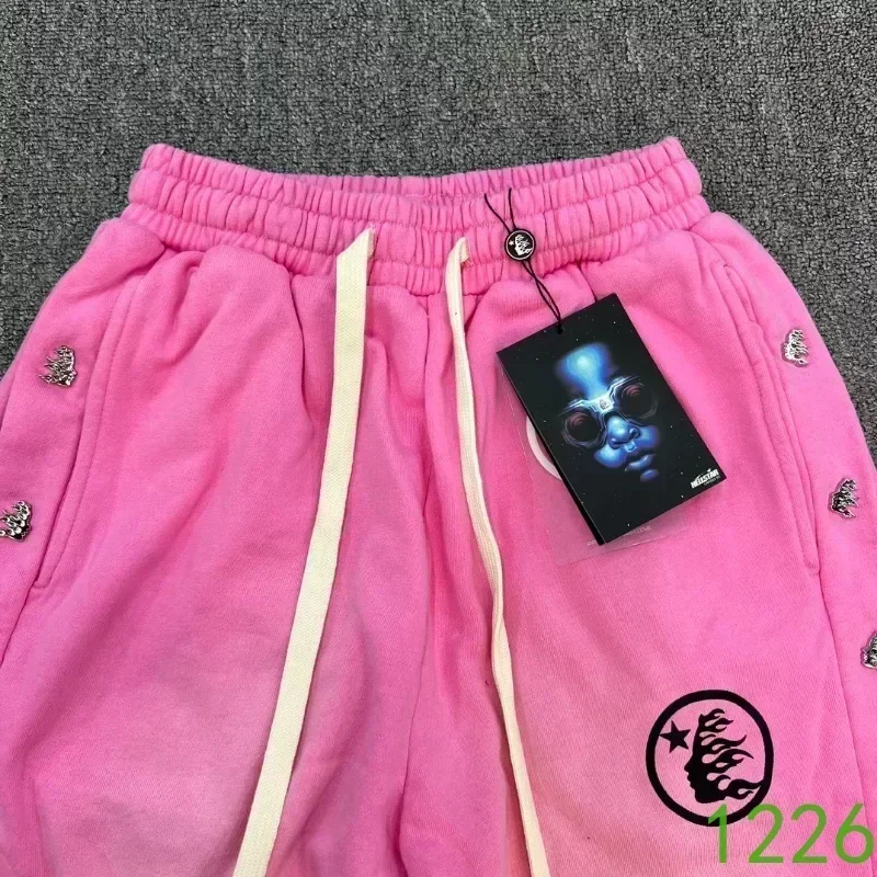 

24ss Washed Pink Oversized Pants Men Women 1:1 Best Quality Joggers Sweatpants Tracksuit Set