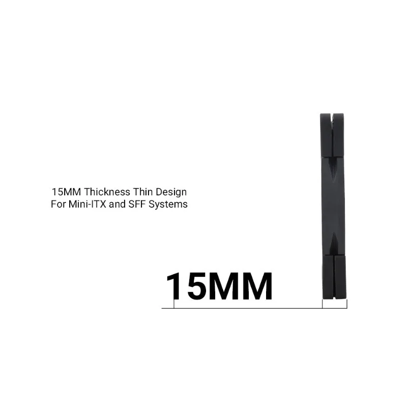 Thermalright TL-C12015B 1/3/5 PCS 120mm Ventilador CPU Fino 1800RPM Velocidade Controle PWM para Caso e Cooler de Líquido Desempenho Caso Ventilador