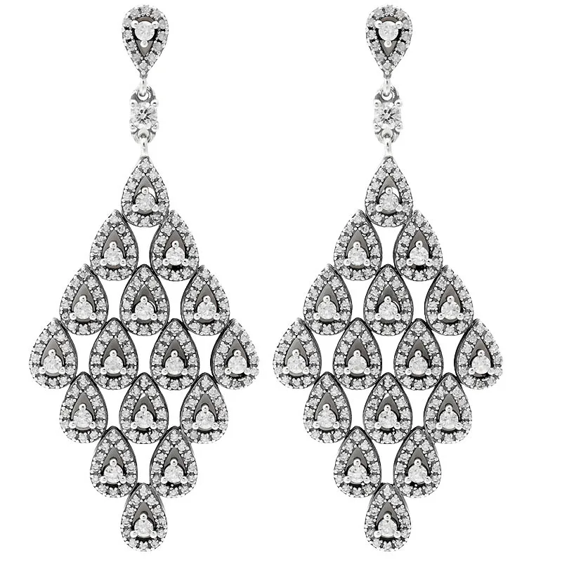 Boucles d'oreilles en argent regardé 925, feuilles abstraites, pendentifs, plumes, diadème de conte de fées, triangle, cœur, bijoux européens originaux, cadeau