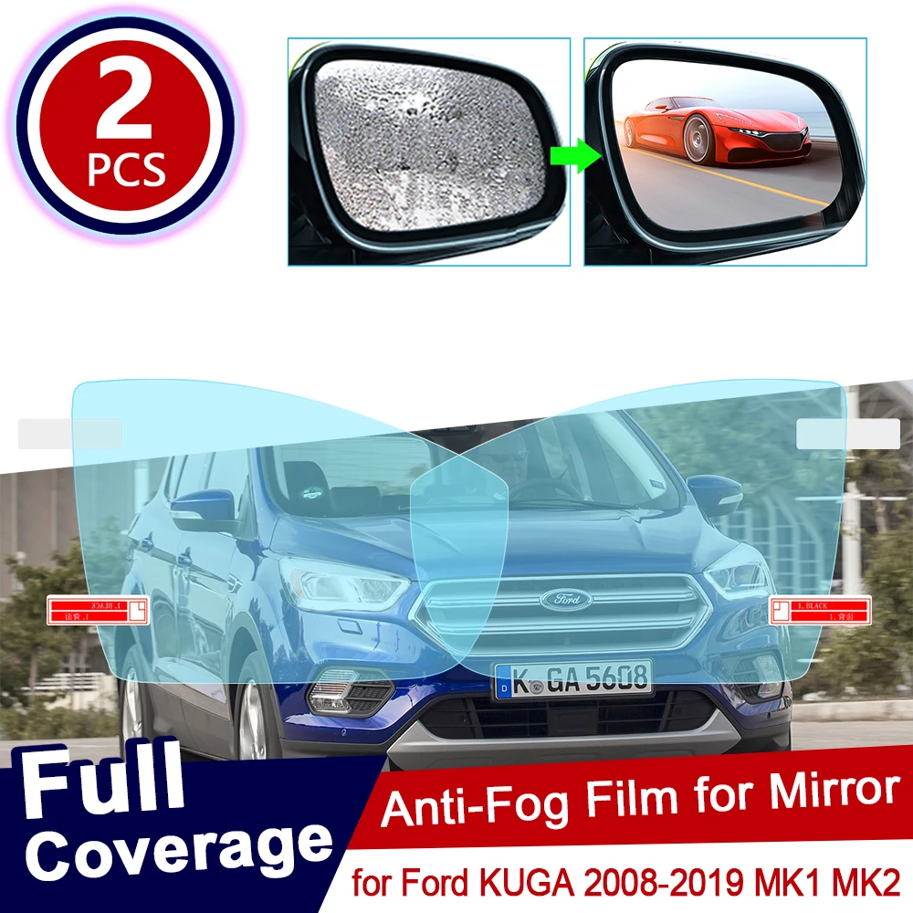 for Ford KUGA 2008~2019 MK1 MK2 Car Rearview Mirror Protective Film Anti Dazzle Waterproof Rainproof Anti Fog Car Sticker 2012