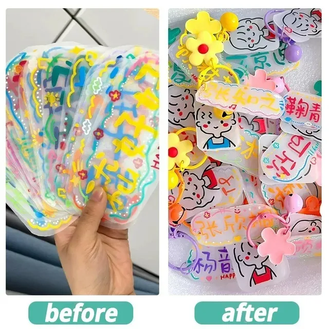 5-50PCS Shrink Plastic Sheets Shrink Films Papers Shrinky Art for Creative Handicrafts Mother's Day and Father's Day Ornaments 4 5-50PCS Shrink Plastic Sheets Shrink Films Papers Shrinky Art for Creative Handicrafts Mother's Day and Father's Day Ornaments 4