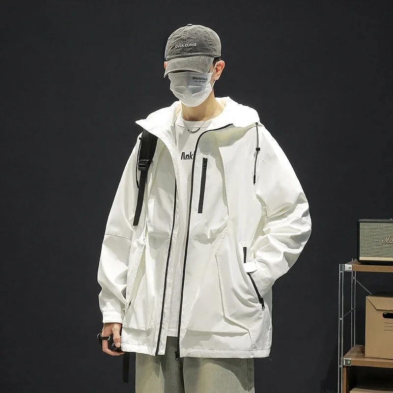 6XL 7XL Luxury Brand Men Spring Autumn Waterproof Jacket Windproof Windbreaker Climbing Fishing Hooded Coats Tactical Jacket