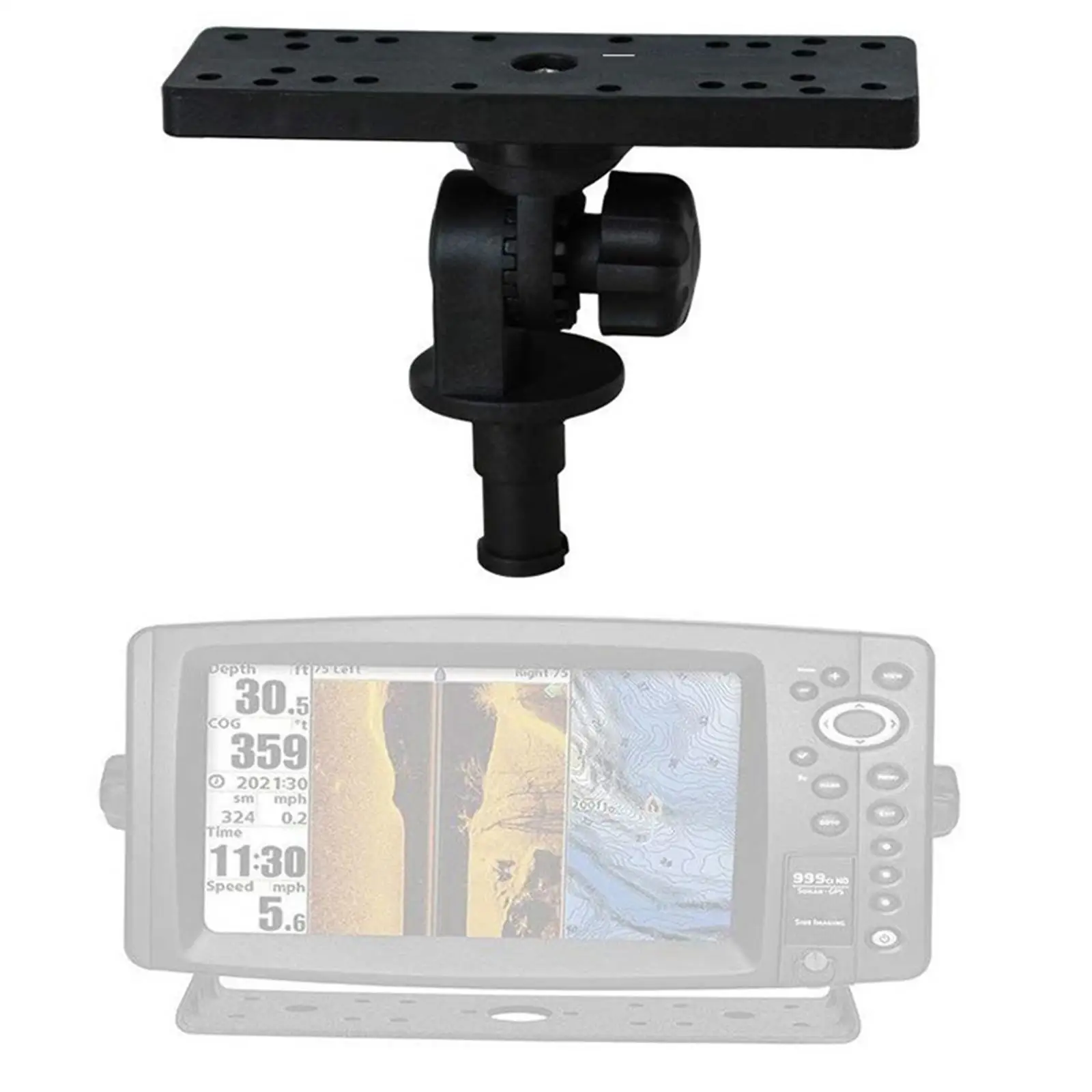 Universal Fish Finder Mount Holder Ball-Mount Boat Support Mounting Plate Rotating Scratch-resistant Durable