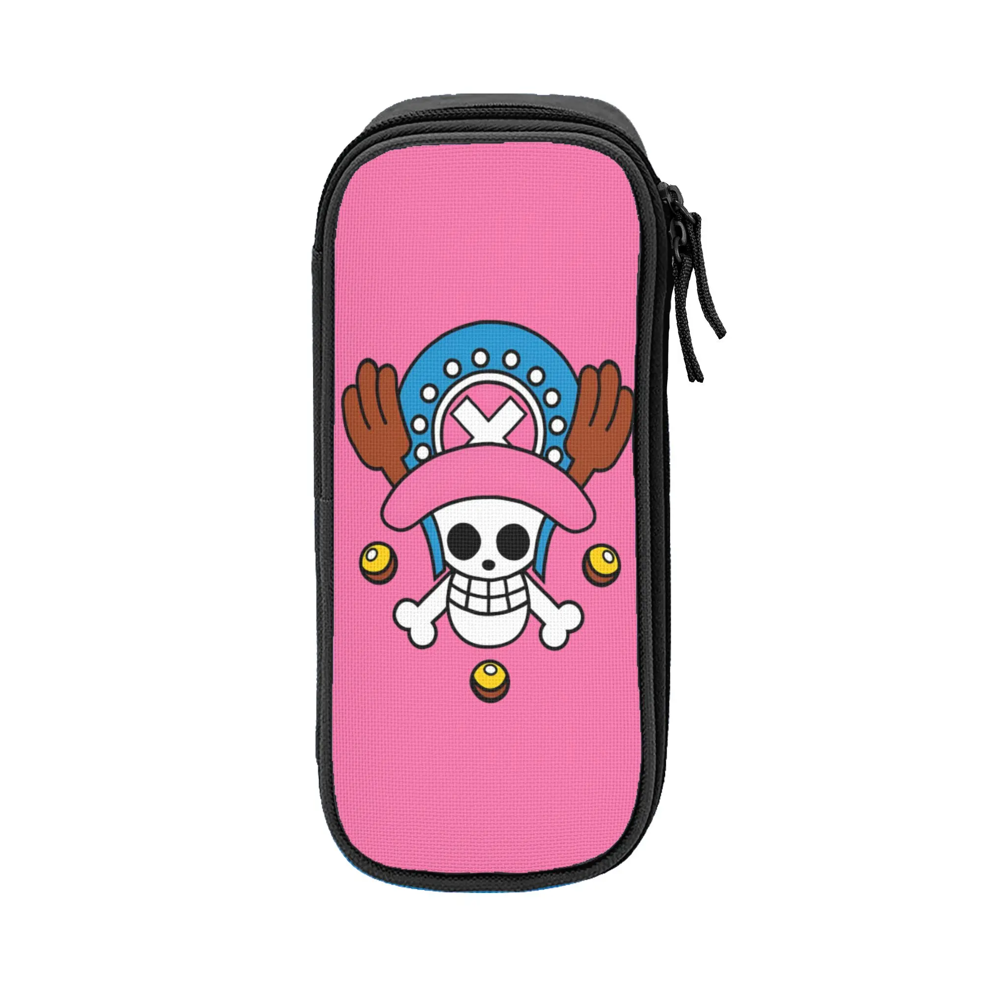 Large Pencil Case o-one-piece-e onepiece luffys Office Accessories Double Layer Pencil Case Stationery Women Makeup Bag