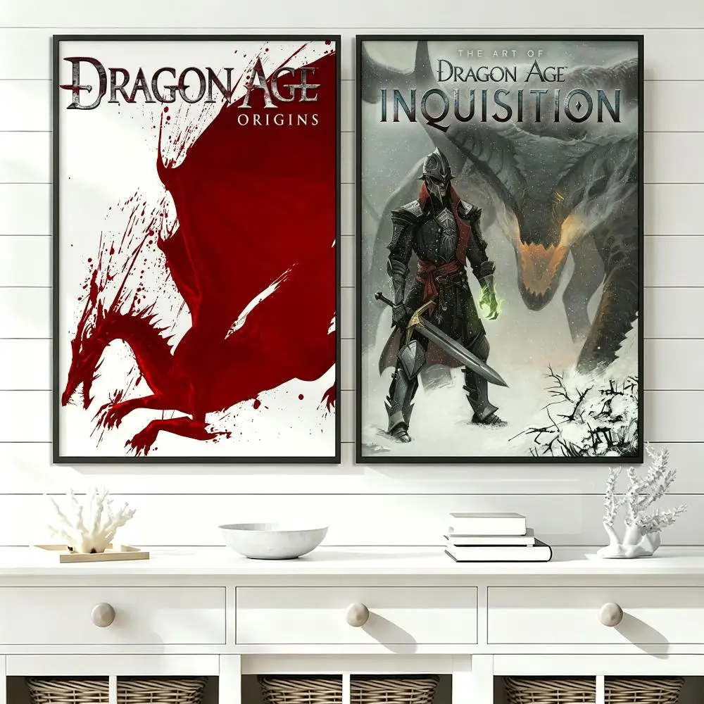 game Dragon Age: Inquisition Poster Poster HD Trendy SelfAdhesive Wall Art Print For Living Room Bedroom Dorm Office Home Gift