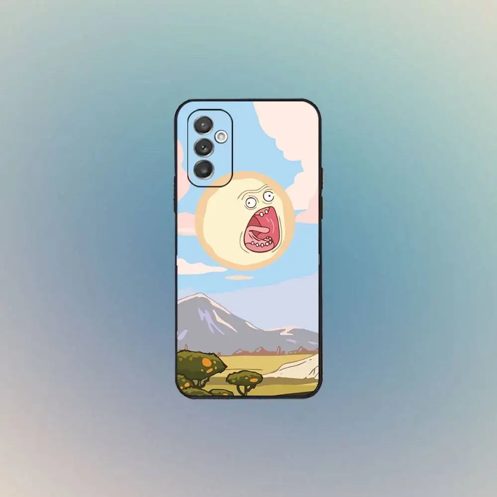 حافظة هاتف كارتون Mr P-Pickles لهاتف سامسونج S 25,24,23,22,30,21,10,9,Ultra,Plus,Lite,FE,4,5G حافظة ناعمة سوداء