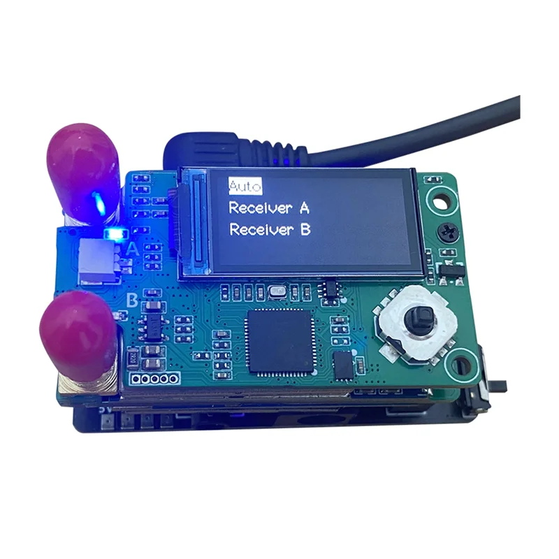 ABVO-1.2/1.3G هوائي مزدوج VRX استقبال الفيديو 9 CH 1080Mhz -1360Mhz مع 5.8G RX PORT 3.0 مجموعة وحدة الاستقبال لـ Fatshark