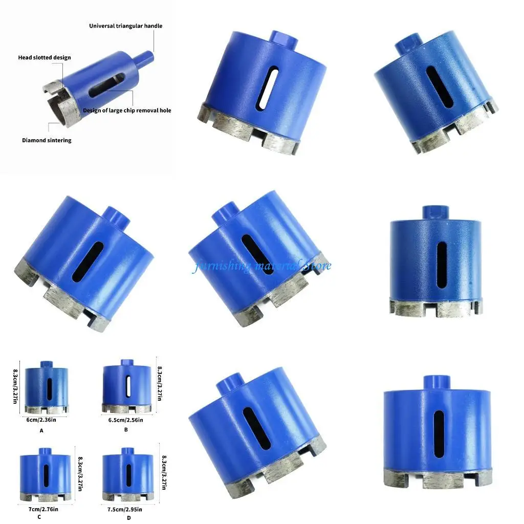 

Y5GD Reliable Hole Cutter Tile Drill Bit Suitable for Easy Marble Drilling in Floor and Wall Home Renovation and Crafting