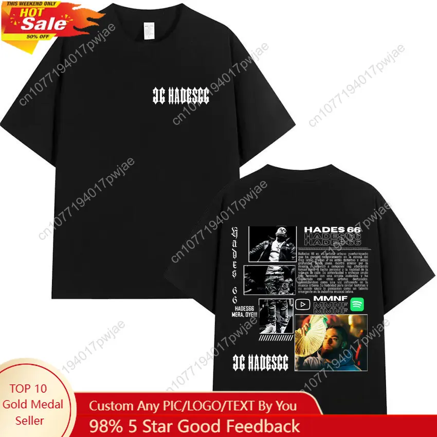 

Hades66 Hip Hop Rapper T-Shirts Y2K Fun T Shirts 2025 Cotton Popular Tee Shirt Mens Short Sleeve Print Casual Clothes Streetwear