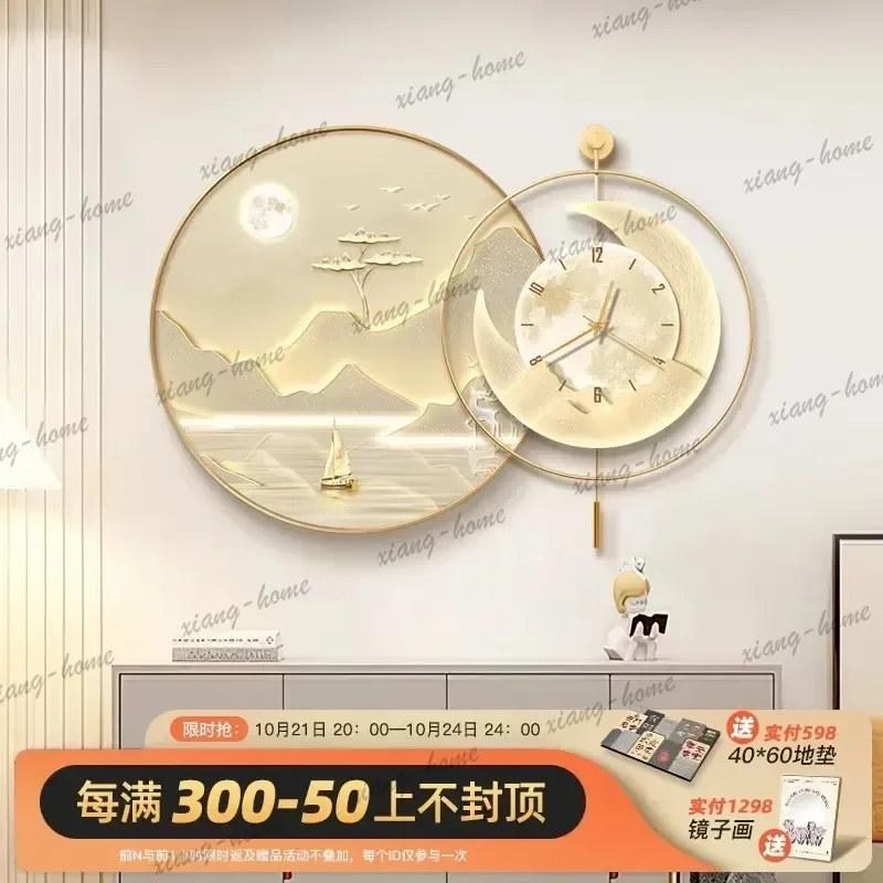 LJY Quiet Unique Design Wall Clocks Luxury Large Silent Living Room Wall Clock Luxury Modern Orologio Da Parete Home Decoration