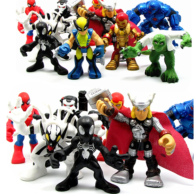 

Hasbro Bulk Pack Marvel Avengers Hulk Iron Spider Man Thor Black Widow Doll Gifts Toy Model Anime Figures Collect Ornaments