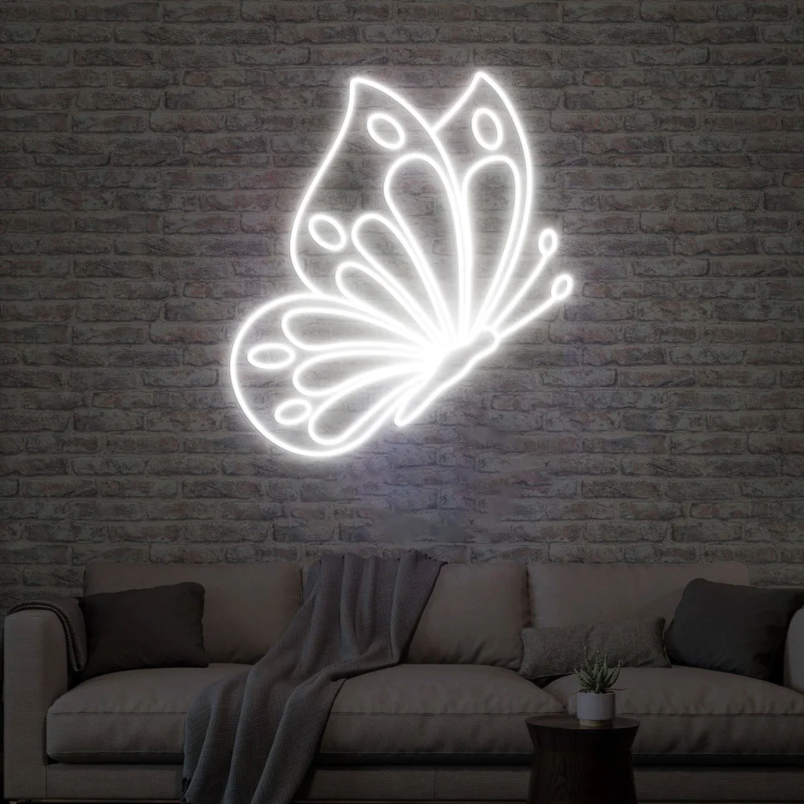 

Butterfly Neon Sign Cartoon Anime Led Sign Wall Art Hanging Butterflies Nursery Game Room Bedroom Night Lamp Bar Beer Sign