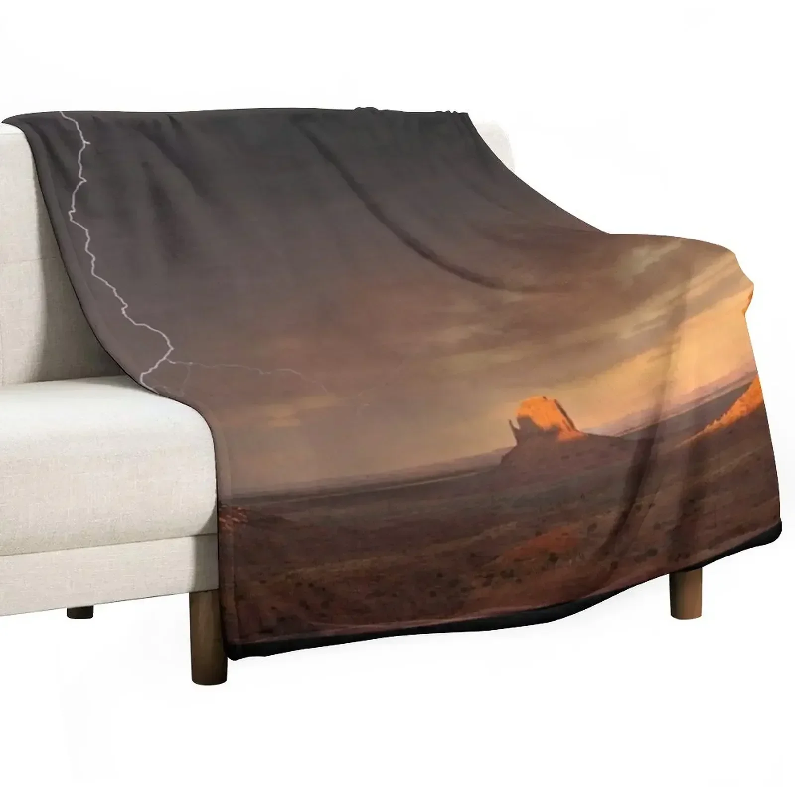 Monument Valley Throw Blanket Soft Plaid Summer Soft Big Softest heavy to sleep Plush Blankets