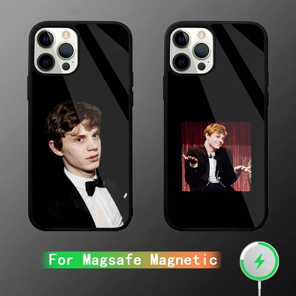 Actor E-Evan P-Peters Phone Case For iPhone 15,14,13,12,11,Plus,Pro,Max Mini Magsafe Magnetic Wireless Charging