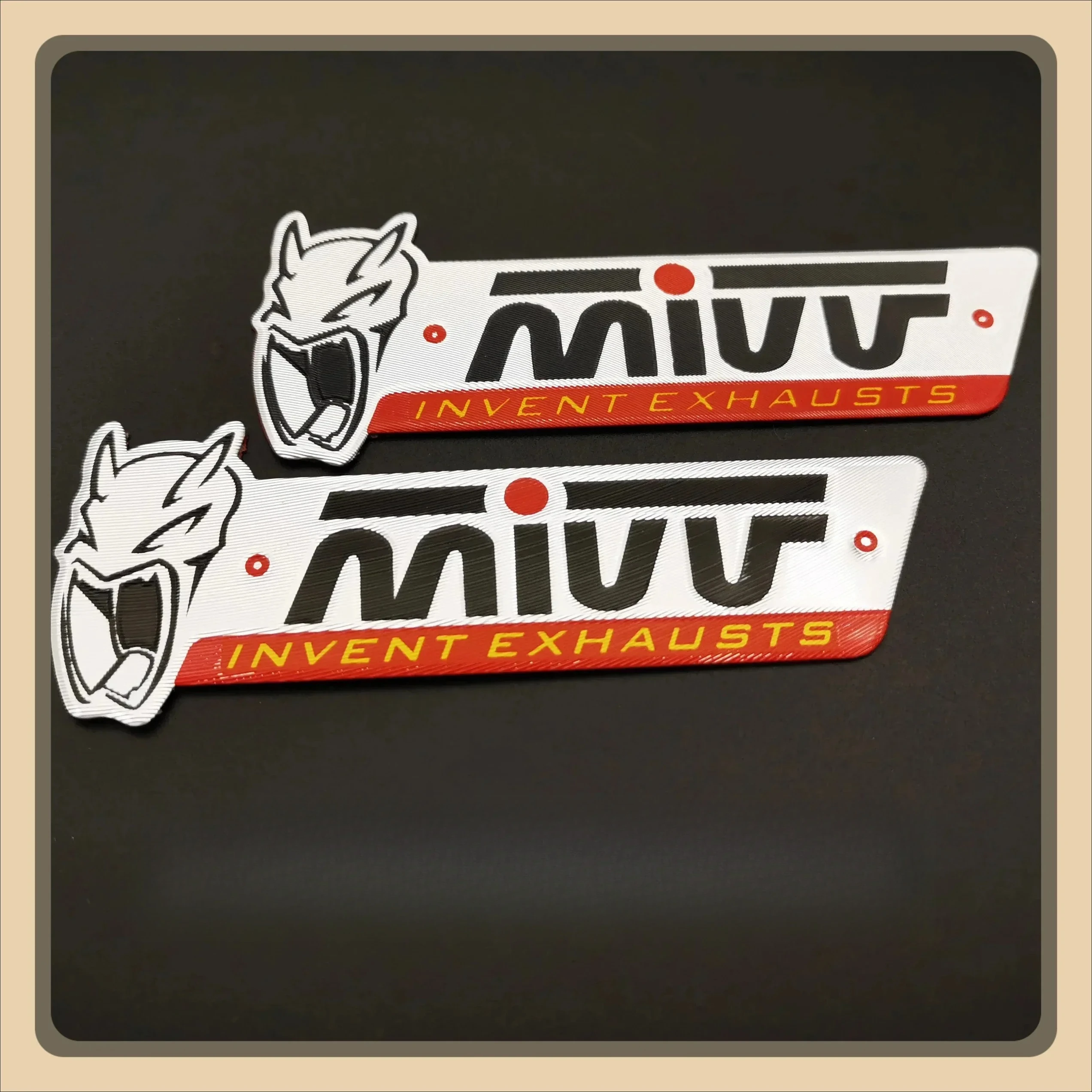 1/2PCS 3D Aluminum Heat Resistant Motorcycle Sticker Exhaust Pipe Decal for MIVV Motocross Moto Durable Design - view 3