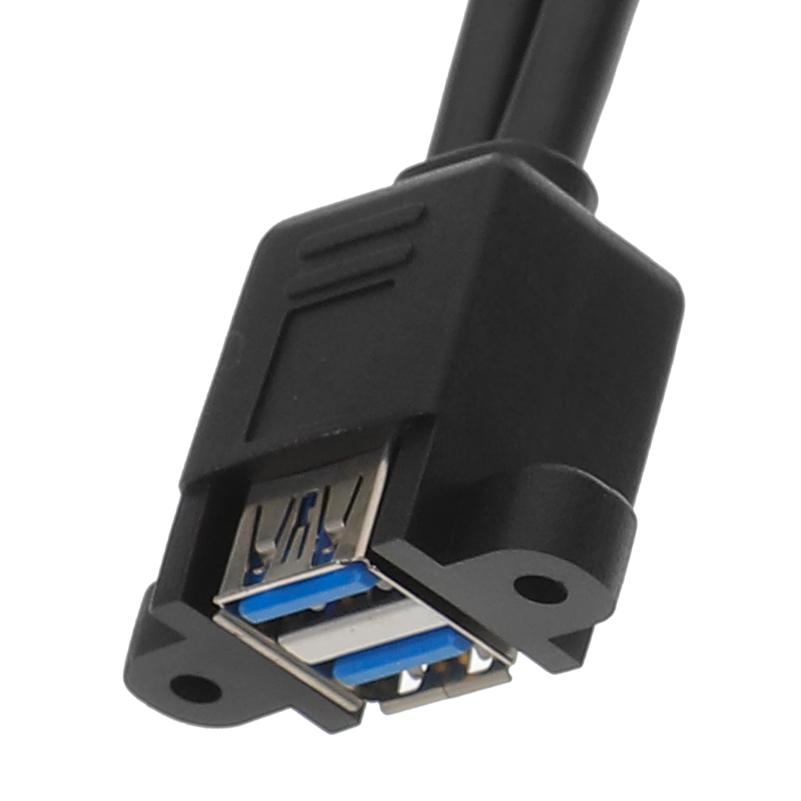 

1 set 1 Set Of Usb Header Cable 19Pin To Usb Female Dual Ports Extension Cable For Motherboard Panel Mount Adapter High Speed