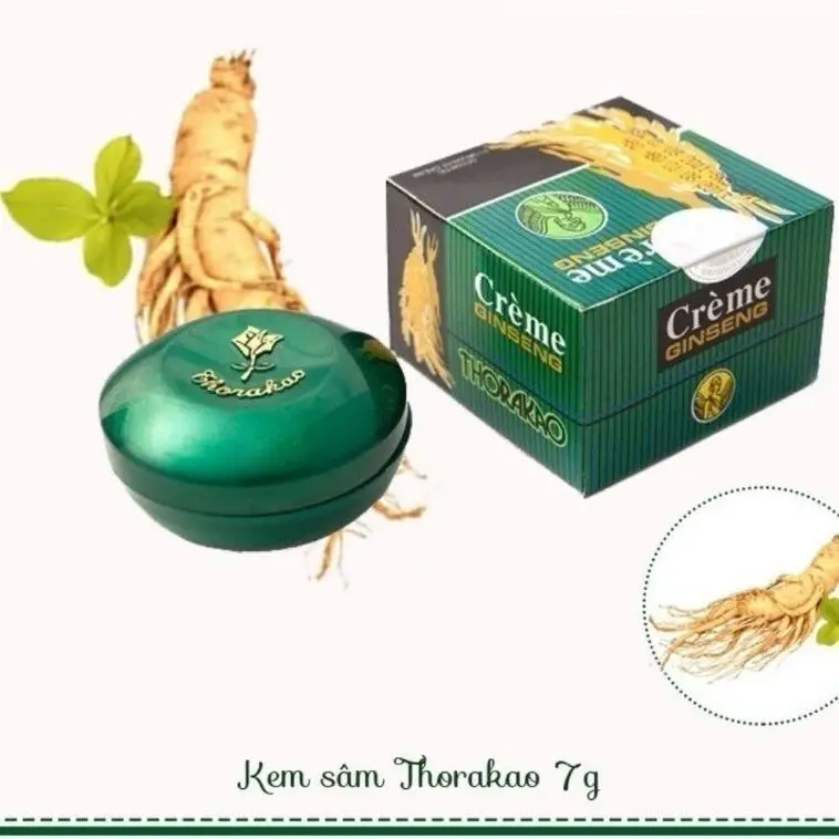 Vietnamese THORAKAO Ginseng Face Cream 7g, Whitening & Sun Protection Cream KEM  SAM DUONG TRANG DA